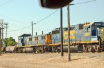 CSX Locomotives in the Yard